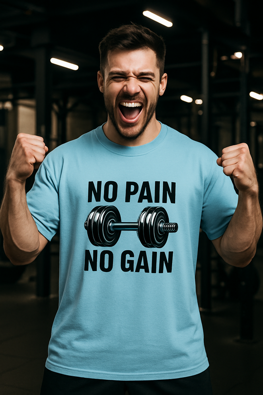 Oversized Classic T-Shirt for Gym Freaks | NO PAIN NO GAIN | CNKT